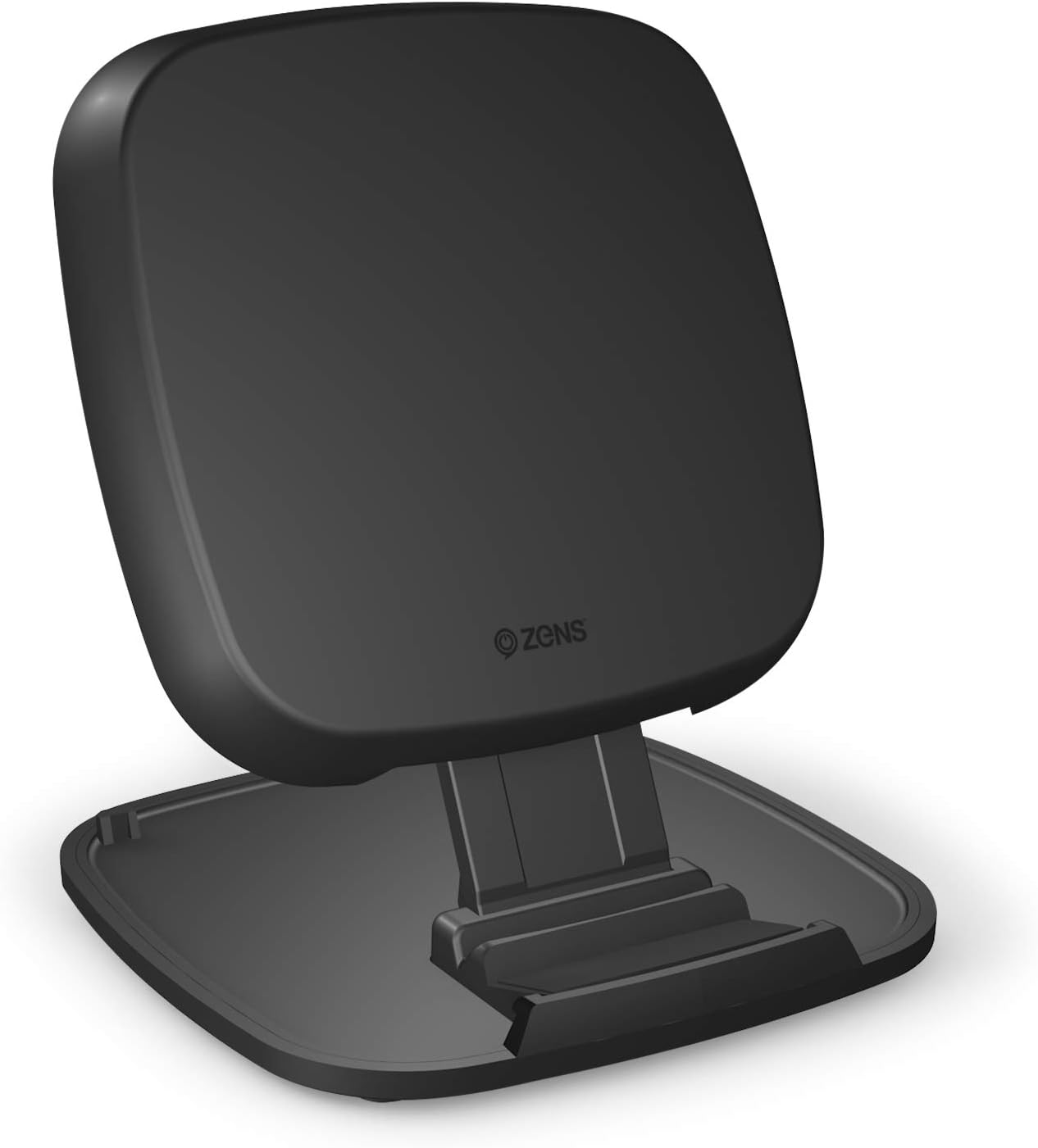 ZENS Qi-certified Fast Wireless Charger Pad/Stand 10W Black, Convertible Design, Supports Fast Wireless Charging with up to 10 Watts - Works with all Phones with Wireless Charging - Rebx.co.uk