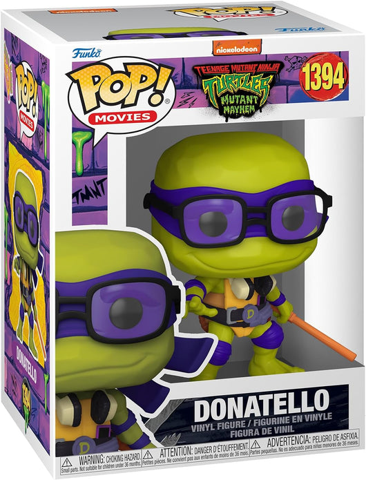 Funko Pop! Movies: Teenage Mutant Ninja Turtles - Donatello - Collectable Figure - Rebx.co.uk