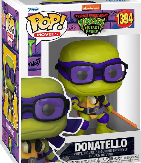 Funko Pop! Movies: Teenage Mutant Ninja Turtles - Donatello - Collectable Figure - Rebx.co.uk