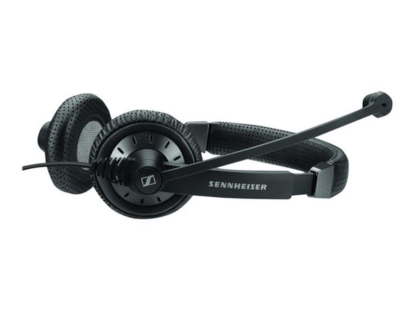 Sennheiser Binaural USB CTRL SC 70 Black Bandeau Headband Headphones – Black - Rebx.co.uk