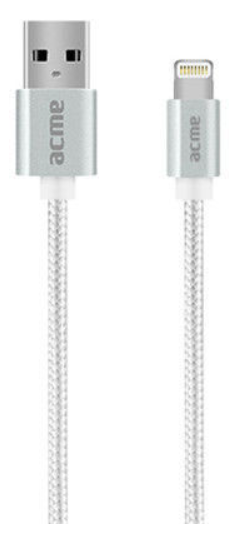 Acme iPhone Charging Cable - USB-2.0 to Apple - 1m Silver (CB2021S) - Rebx.co.uk