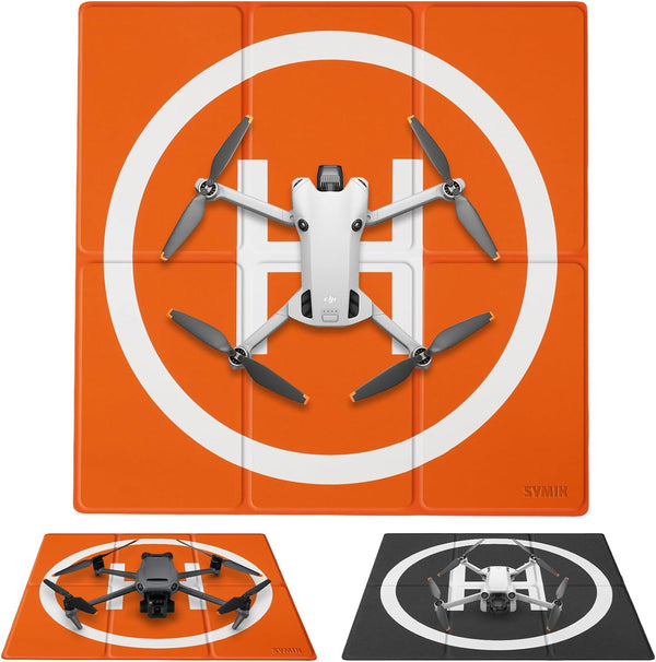 SYMIK LP500 Drone Landing Pad 20 inch (50cm) Double-Sided Waterproof (2x3 fold) Fast-Fold Helipad forDJI Neo, DJI Mini 4K, Mini 4 Pro, Mini 3 Pro,Mavic Mini 2,Mini SE,Air 3,Air 2S,Mavic Air 2,Mavic 2 - Rebx.co.uk