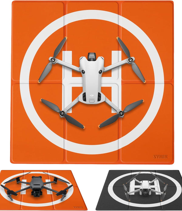 SYMIK LP500 Drone Landing Pad 20 inch (50cm) Double-Sided Waterproof (2x3 fold) Fast-Fold Helipad forDJI Neo, DJI Mini 4K, Mini 4 Pro, Mini 3 Pro,Mavic Mini 2,Mini SE,Air 3,Air 2S,Mavic Air 2,Mavic 2 - Rebx.co.uk