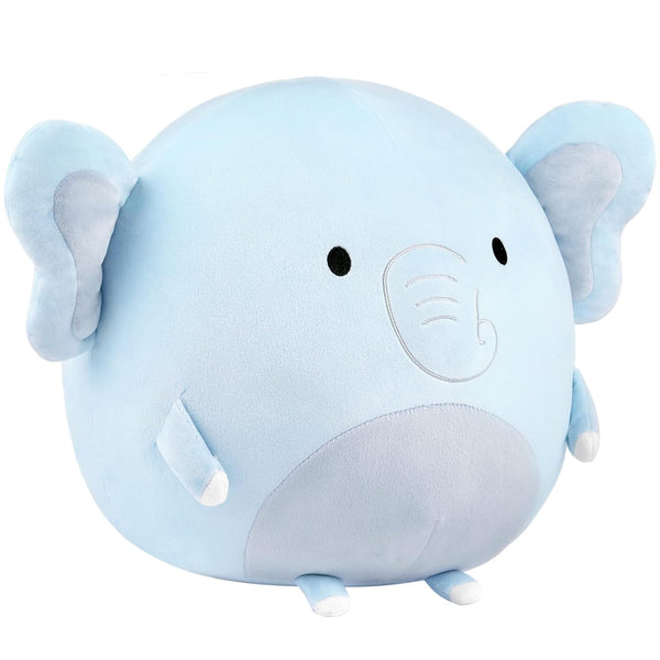 Elephant Plush Cushion 31 cm Toy Elephant Cuddly Children Adult Cute Stuffed Toy - Rebx.co.uk