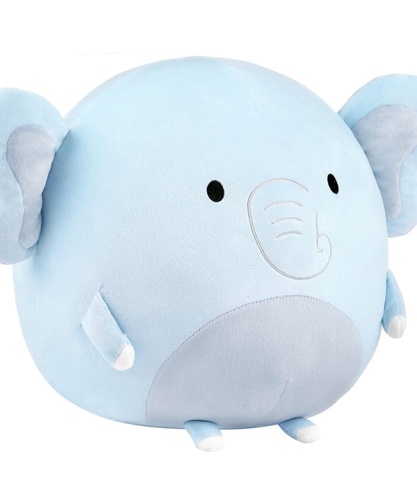 Elephant Plush Cushion 31 cm Toy Elephant Cuddly Children Adult Cute Stuffed Toy - Rebx.co.uk