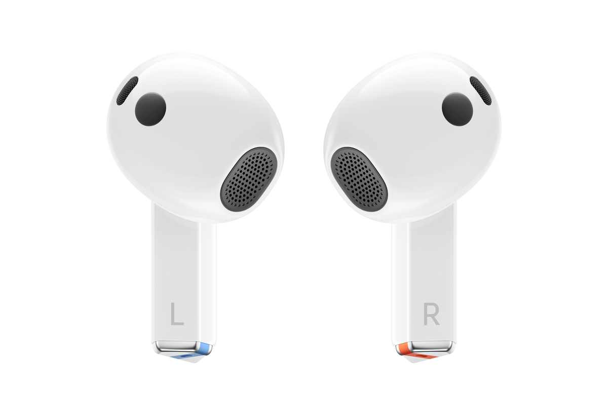 Samsung Galaxy Buds3 Wireless Bluetooth Noise Cancelling Earbuds - White - view 2