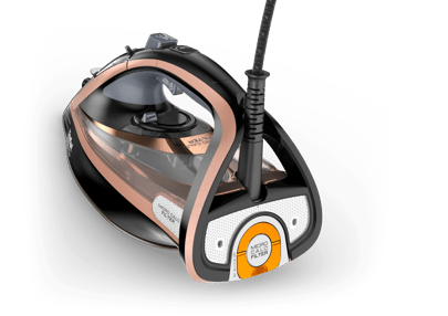 Tefal FV9845 Ultimate Pure Steam Iron, 3100W, 260g/min Steam - Black & Rose Gold