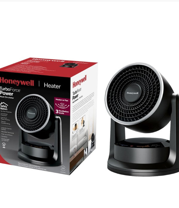 Honeywell HMA-890108 TurboForce Desk Fan - Cooling & Oscillating - Black - NEW