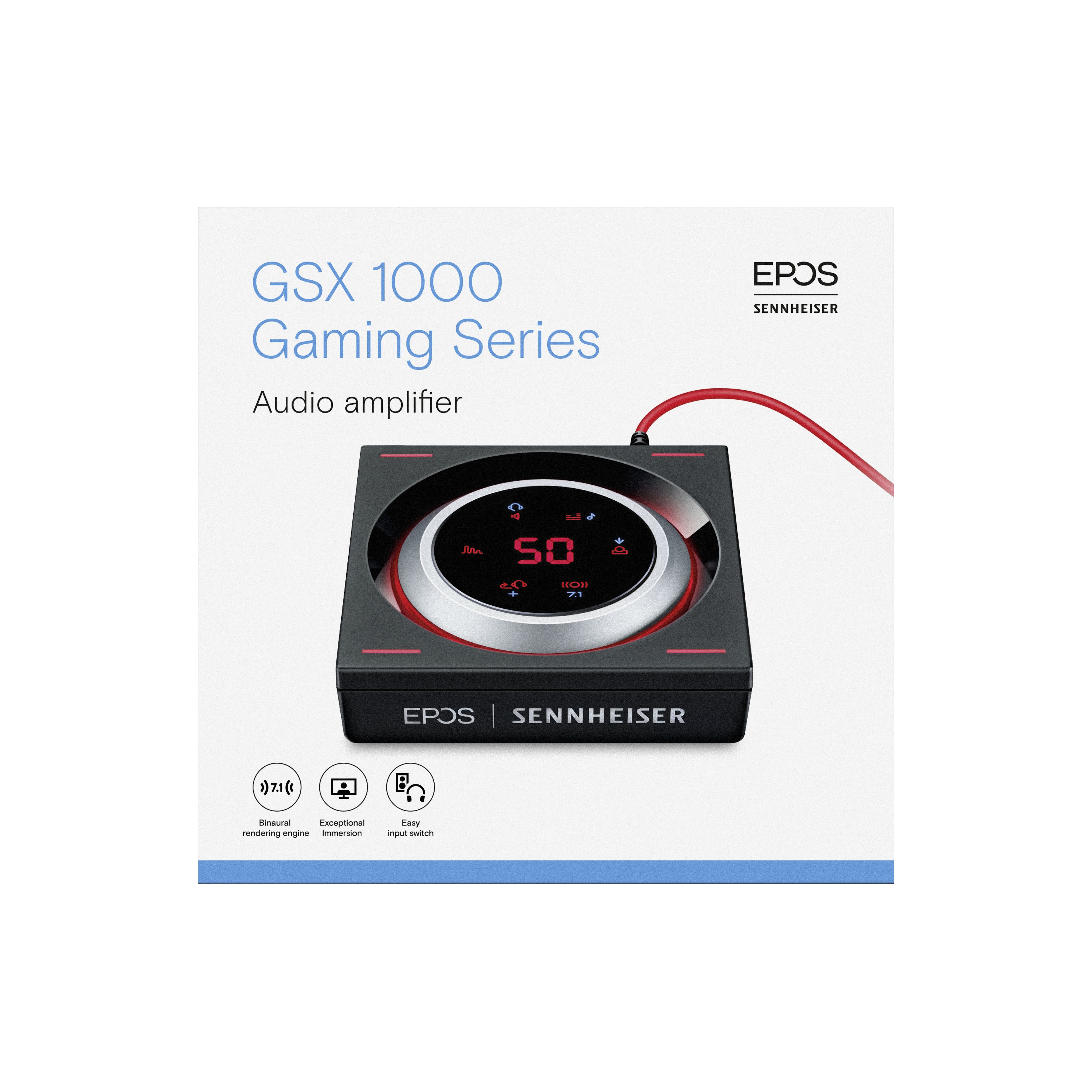 Sennheiser GSX 1000 Gaming Audio Amplifier, 7.1 Surround Sound, Laptops and Desktops