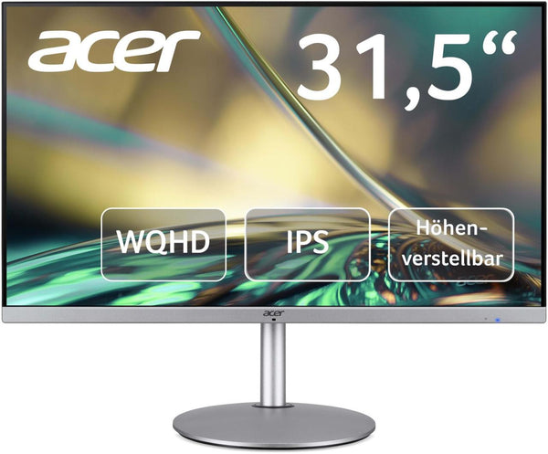 Acer CBA322QU Monitor 31.5 Inch (80 cm Screen) WQHD 75Hz 1ms (VRB) 2xHDMI 2.0 DP 1.2 Height-Adjustable DP/HDMI FreeSync - Rebx.co.uk