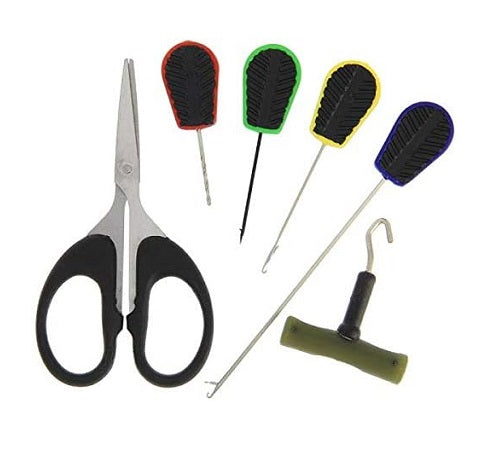 2 x Fishing Tackle 6 Tool Set - Braid Scissors & Baiting Tools PLUS knot Puller - Rebx.co.uk