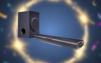 LG SQC1 2.1ch Soundbar with Wireless Subwoofer, Black