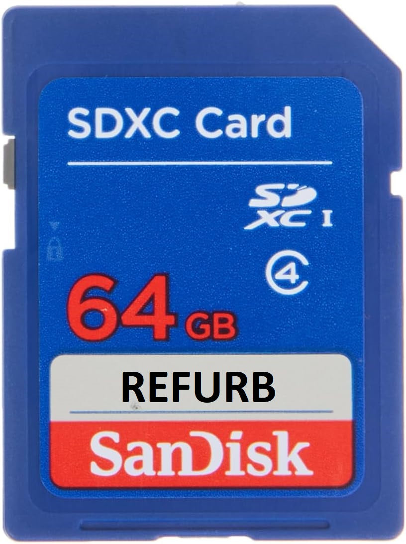 SanDisk SDSDB-064G-B35 64 GB SDXC Class 4 Memory Card - Blue - REFURBISHED