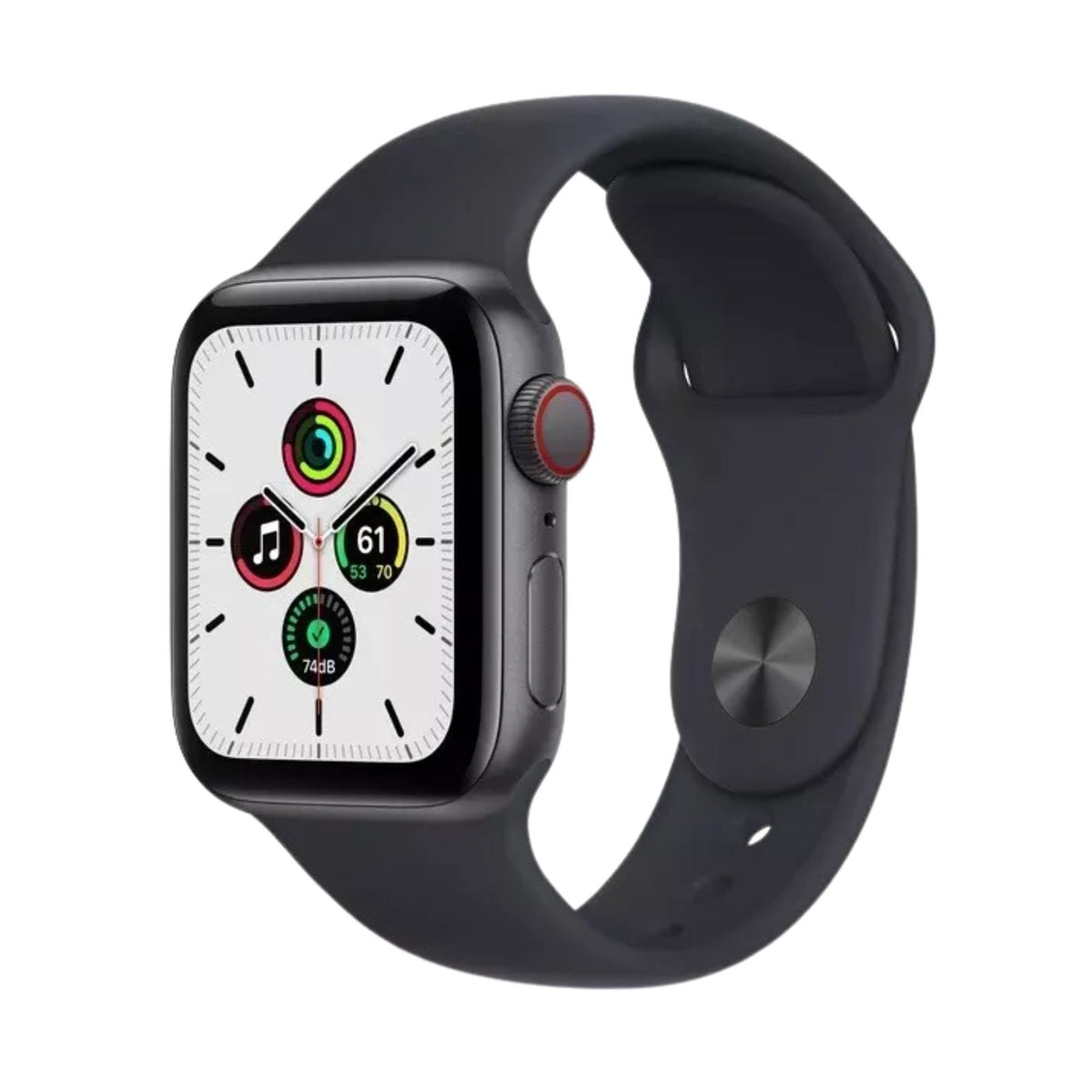 Apple Watch SE 1st Gen (GPS, 44mm) Space Grey Case + Midnight Sport Band