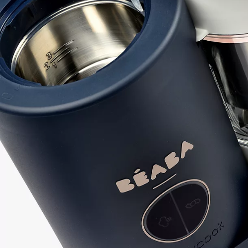 Beaba Babycook Neo 4-in-1 Food Steamer Blender, Stainless Steel,  1250ml, Navy