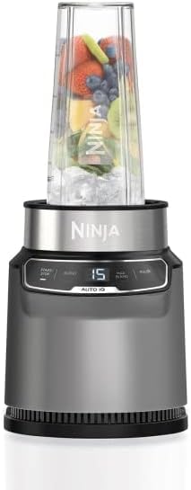 Ninja Auto-iQ BN500UK 0.7L Blender - Black/Silver - USED, ACCEPTABLED **SEE NOTES** - Rebx.co.uk