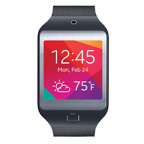 Samsung Gear 2 Neo (Sm-R3810Zkaxar) Charcoal Black Case + Charcoal Strap