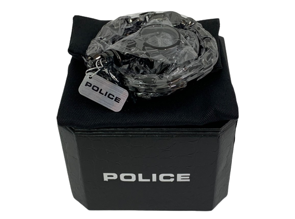 Police Player Key Chain, Stainless Steel Handbag or Luggage Strap, 52 cm - Black - Rebx.co.uk