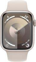Apple Watch Series 9 (GPS, 45mm) Starlight Aluminium Case + Starlight Strap