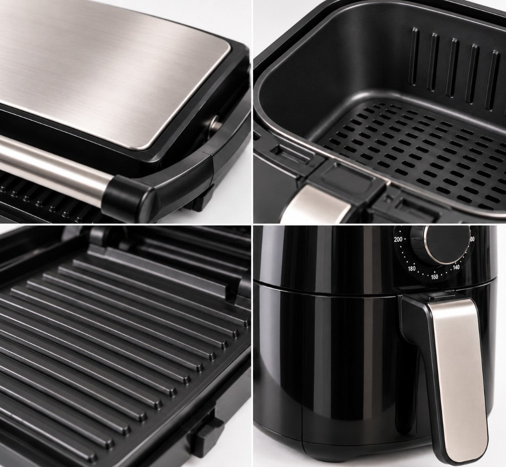 Excellent condition oven and air fryer example: like-new grill plate, air fryer basket and air fryer body